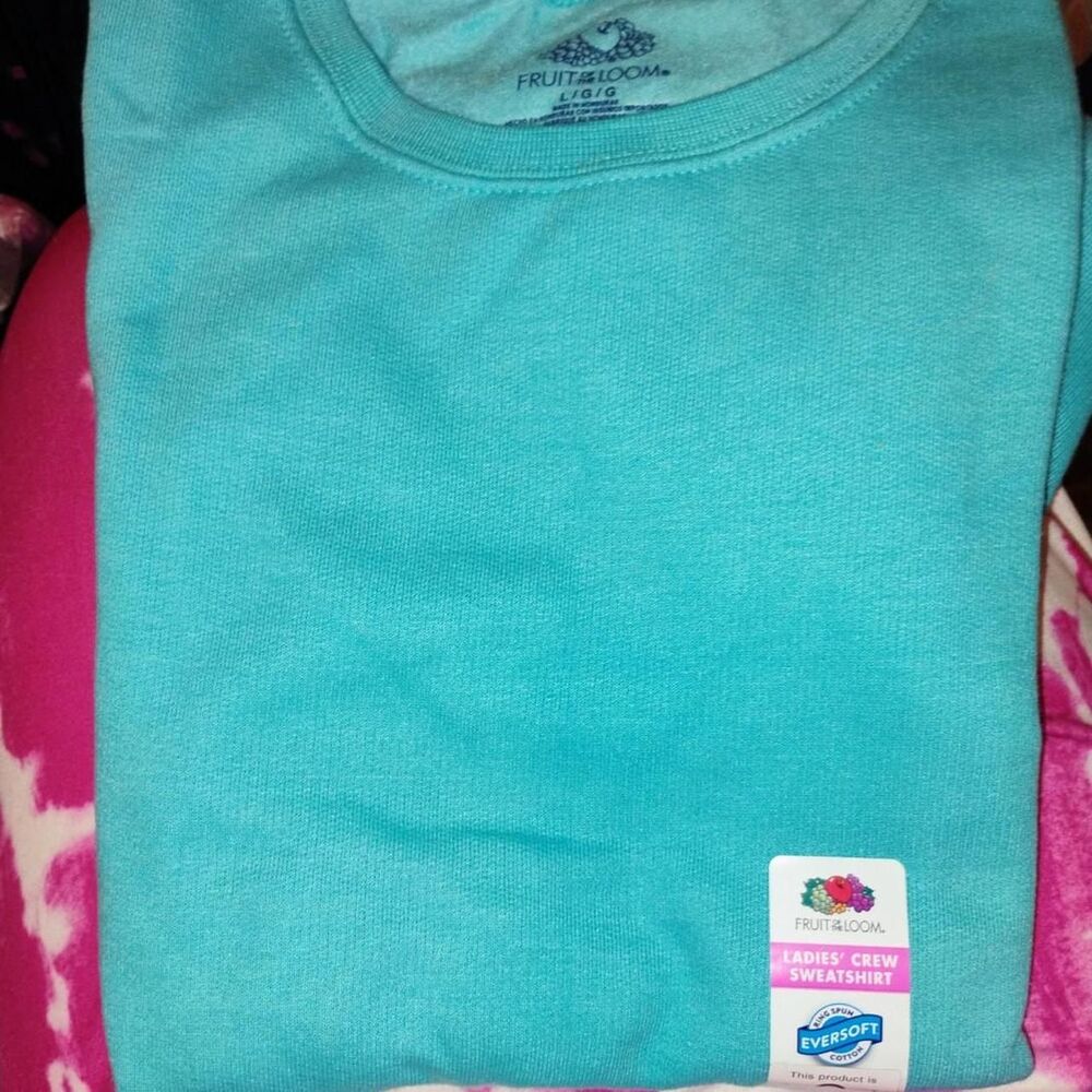 Fruit-of-the-loom Women's Blue Sweatshirt